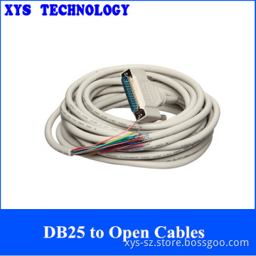 XYS DB25 male to bare end cable,High Quality Cables D-SUB25